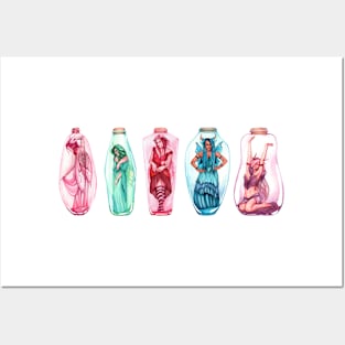 Rainbow Bottled Fairies Posters and Art